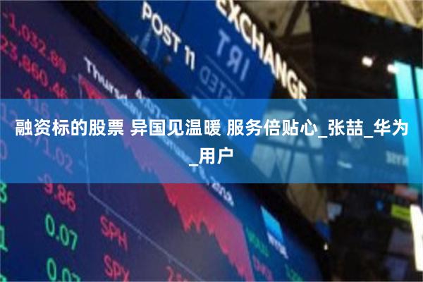 融资标的股票 异国见温暖 服务倍贴心_张喆_华为_用户